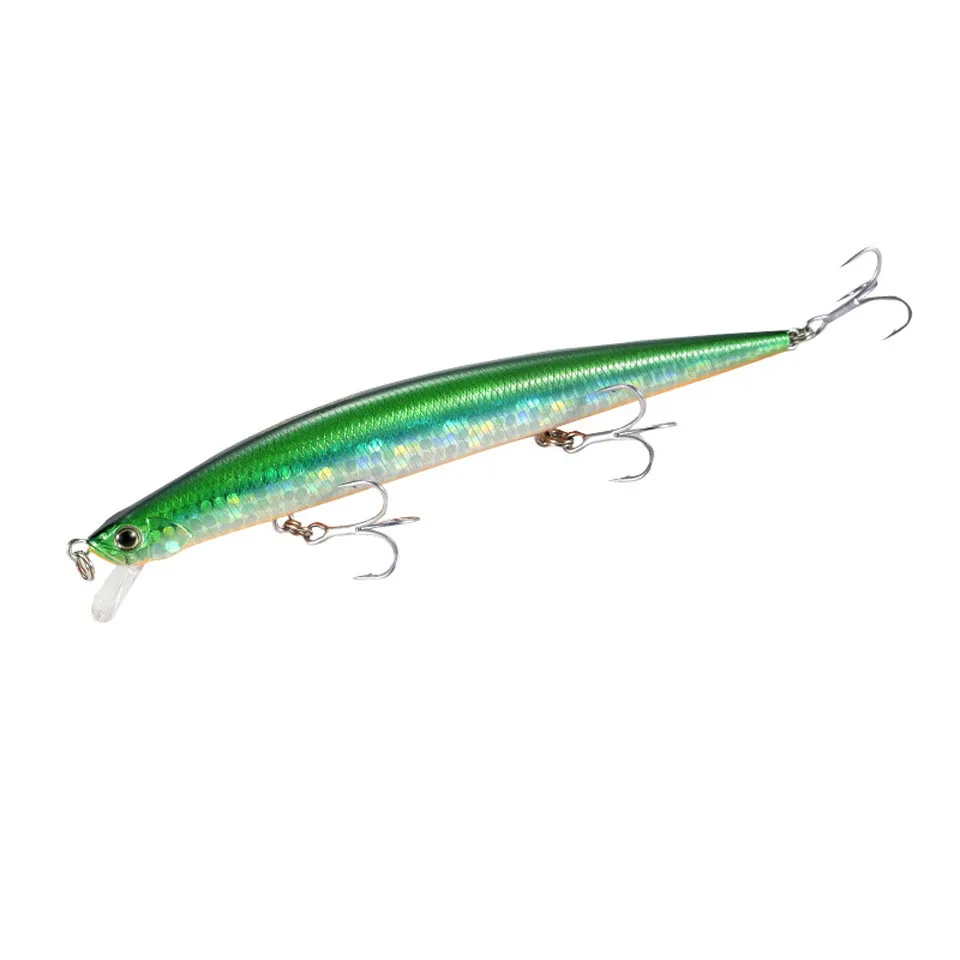 Long Casting Slim Minnow Fishing Lure 130mm/15g Floating 0.3-1m Wobbler Artificial Bait Vibration Fishing Lure Pesca
Long Casting Slim Minnow Fishing Lure 130mm/15g Floating 0.3-1m Wobbler Artificial Bait Vibration Fishing Lure Pesca
