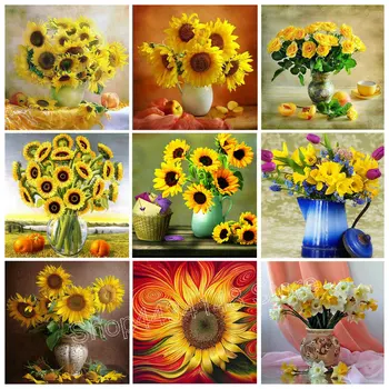 Sunflower DIY 5D Diamond Embroidered Full Square 3D Diamond Painting Cross Stitch Flower Sunflower Mosaic Sewing Artwork ArtBack
Sunflower DIY 5D Diamond Embroidered Full Square 3D Diamond Painting Cross Stitch Flower Sunflower Mosaic Sewing Artwork ArtBack