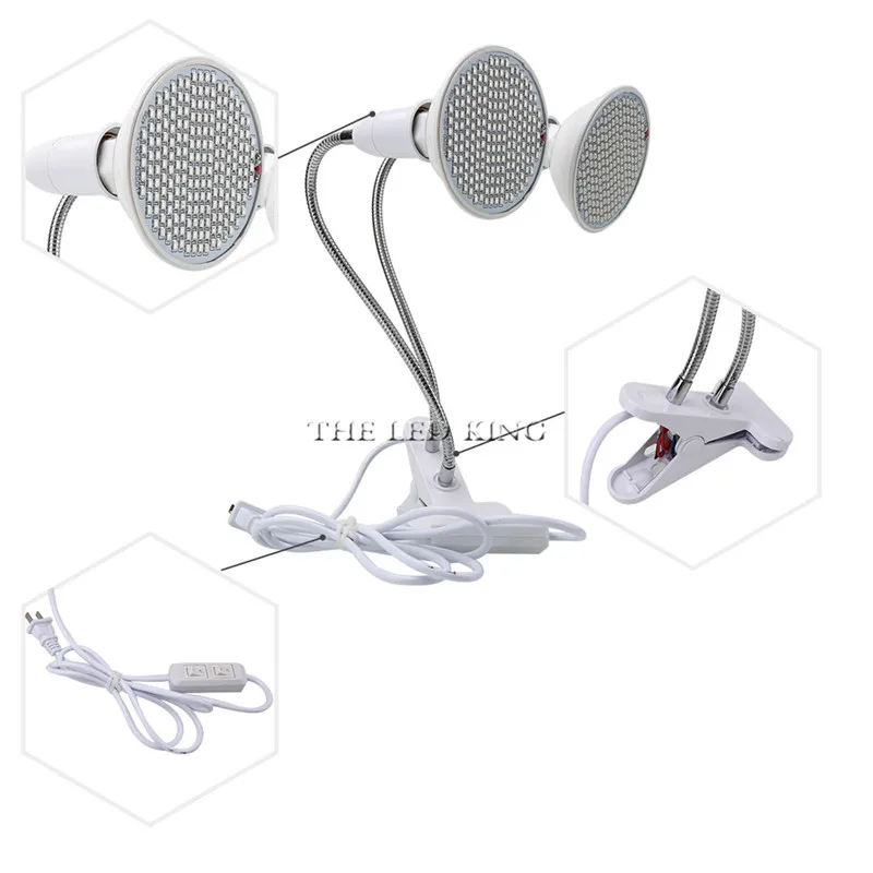 LED Grow Light with 360 Degrees Flexible Lamp Holder dual Clips LED Plant Growth Light for Indoor or Desktop Plants & hydroponic
LED Grow Light with 360 Degrees Flexible Lamp Holder dual Clips LED Plant Growth Light for Indoor or Desktop Plants & hydroponic
