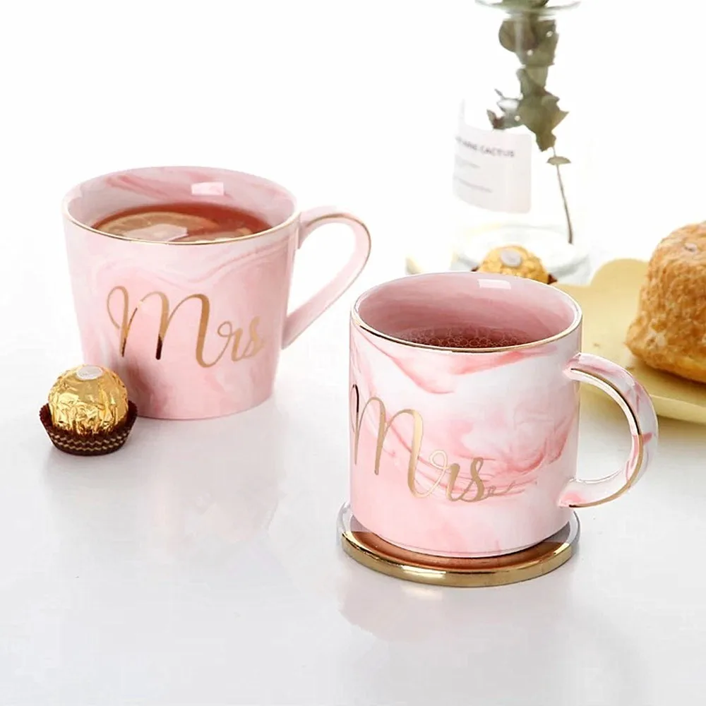 Marble Ceramic Mug Travel Coffee Mug Milk Tea Cups Creative Mr and Mrs Mugs Gold Inlay Breakfast Cup Couple Lover's Gift
Marble Ceramic Mug Travel Coffee Mug Milk Tea Cups Creative Mr and Mrs Mugs Gold Inlay Breakfast Cup Couple Lover's Gift