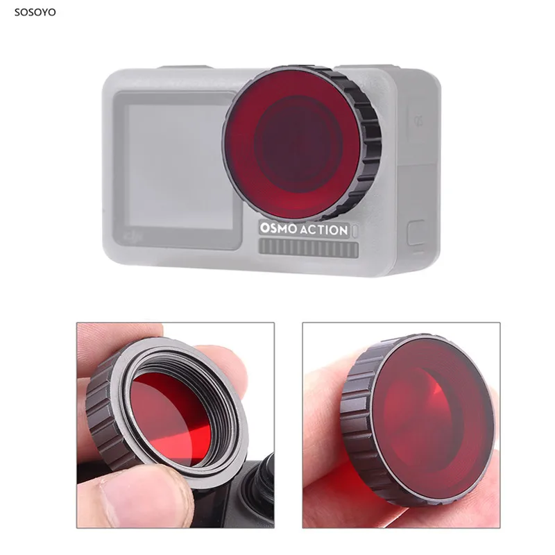 OSMO Camera Diving Lens Filter Red Filters Housing Case For DJI OSMO Action Sport Camera Accessories
OSMO Camera Diving Lens Filter Red Filters Housing Case For DJI OSMO Action Sport Camera Accessories