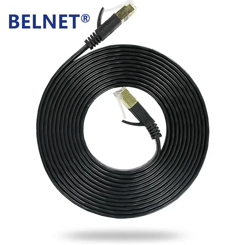 BELNET RJ45 Cat7 Network Patch Ethernet Lan Cord FTP Gigabit Flat Cable 1m to 20 Meter Black
BELNET RJ45 Cat7 Network Patch Ethernet Lan Cord FTP Gigabit Flat Cable 1m to 20 Meter Black