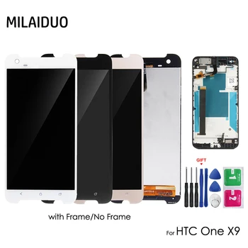 Original LCD Display For HTC One X9 Touch Screen Digitizer Assembly Replacement Repair Parts with Frame 5.5 inch with Free Gift
Original LCD Display For HTC One X9 Touch Screen Digitizer Assembly Replacement Repair Parts with Frame 5.5 inch with Free Gift