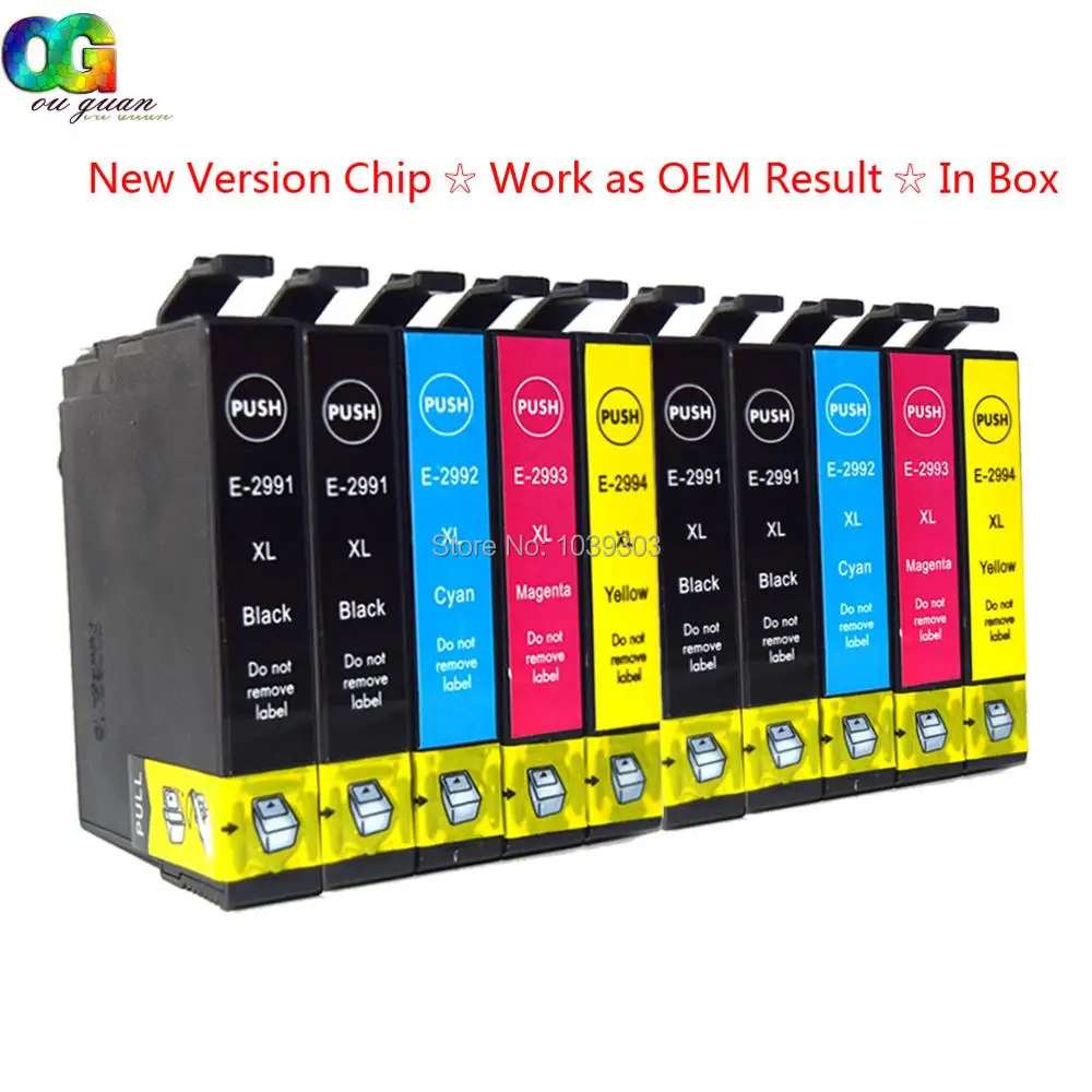 

10 Compatible for Epson 29XL Ink Cartridges with Epson Expression Home XP-235 XP-245 XP-335 XP-342 XP-432 XP-442 XP-247 XP-330