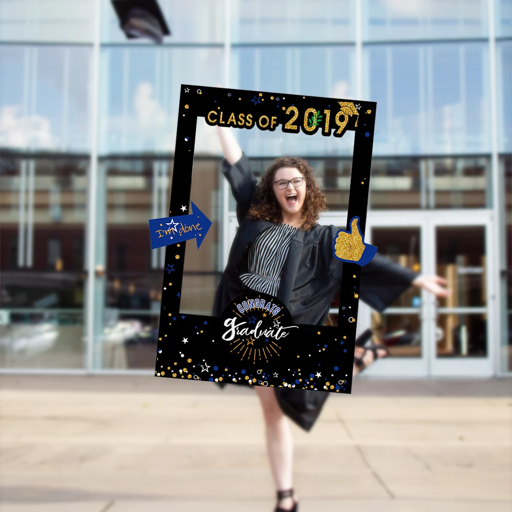 DOZZLOR 1PC 43x63cm Black Graduation Glitter Photo Booth Props Frame Congratulations Class of 2019 Graduation Party Supplies
DOZZLOR 1PC 43x63cm Black Graduation Glitter Photo Booth Props Frame Congratulations Class of 2019 Graduation Party Supplies