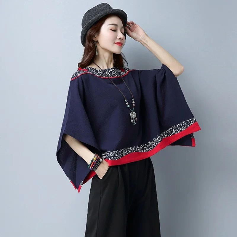 Oriental Style Clothing Female Chinese Cloak 2019 Fashion Summer Embroidery Folklore Vintage Shirt Ladies Chinese Tops TA1557
Oriental Style Clothing Female Chinese Cloak 2019 Fashion Summer Embroidery Folklore Vintage Shirt Ladies Chinese Tops TA1557