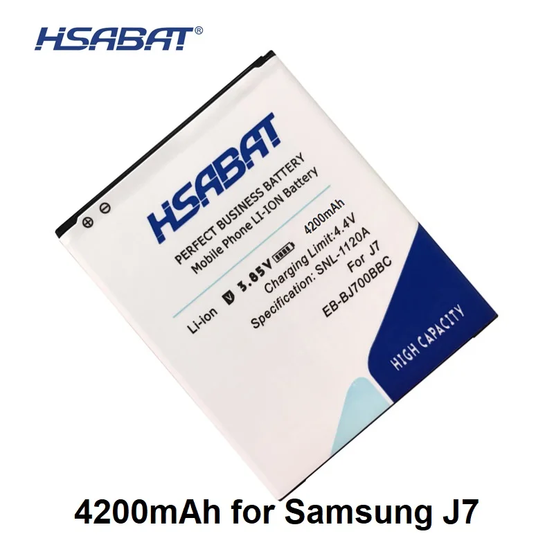 HSABAT 100% New 4400mAh EB-BJ700BBC Battery for Samsung GALAXY J7009 J7008 J700F SM-J7008 J7000 J700 ON7 G6000 J7 2015
HSABAT 100% New 4400mAh EB-BJ700BBC Battery for Samsung GALAXY J7009 J7008 J700F SM-J7008 J7000 J700 ON7 G6000 J7 2015