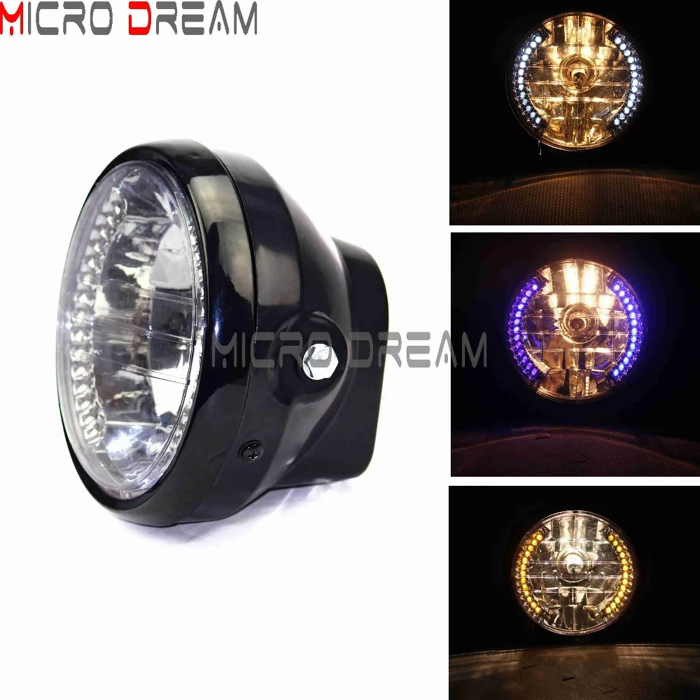 Motorcycle 12V H4 Universal 7'' Headlight w/Turn Signal Light Black Headlamp Projector Light For Harley Suzuki Yamaha Bobber
Motorcycle 12V H4 Universal 7'' Headlight w/Turn Signal Light Black Headlamp Projector Light For Harley Suzuki Yamaha Bobber