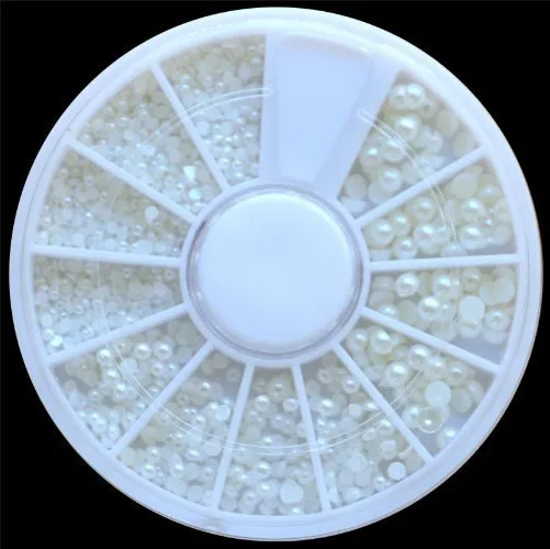 1 Wheel Mixed Size White AB Stones Nail Rhinestone DIY Manicure 3D Pearl Nail Art Decorations Women Beauty Nail Accessories
1 Wheel Mixed Size White AB Stones Nail Rhinestone DIY Manicure 3D Pearl Nail Art Decorations Women Beauty Nail Accessories