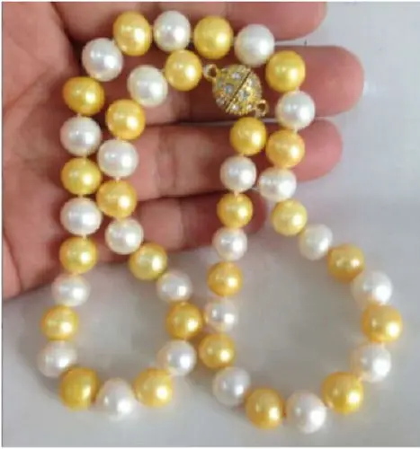 Jewelr 006460 10-11mm natural south seas white. gold pearl necklace
Jewelr 006460 10-11mm natural south seas white. gold pearl necklace