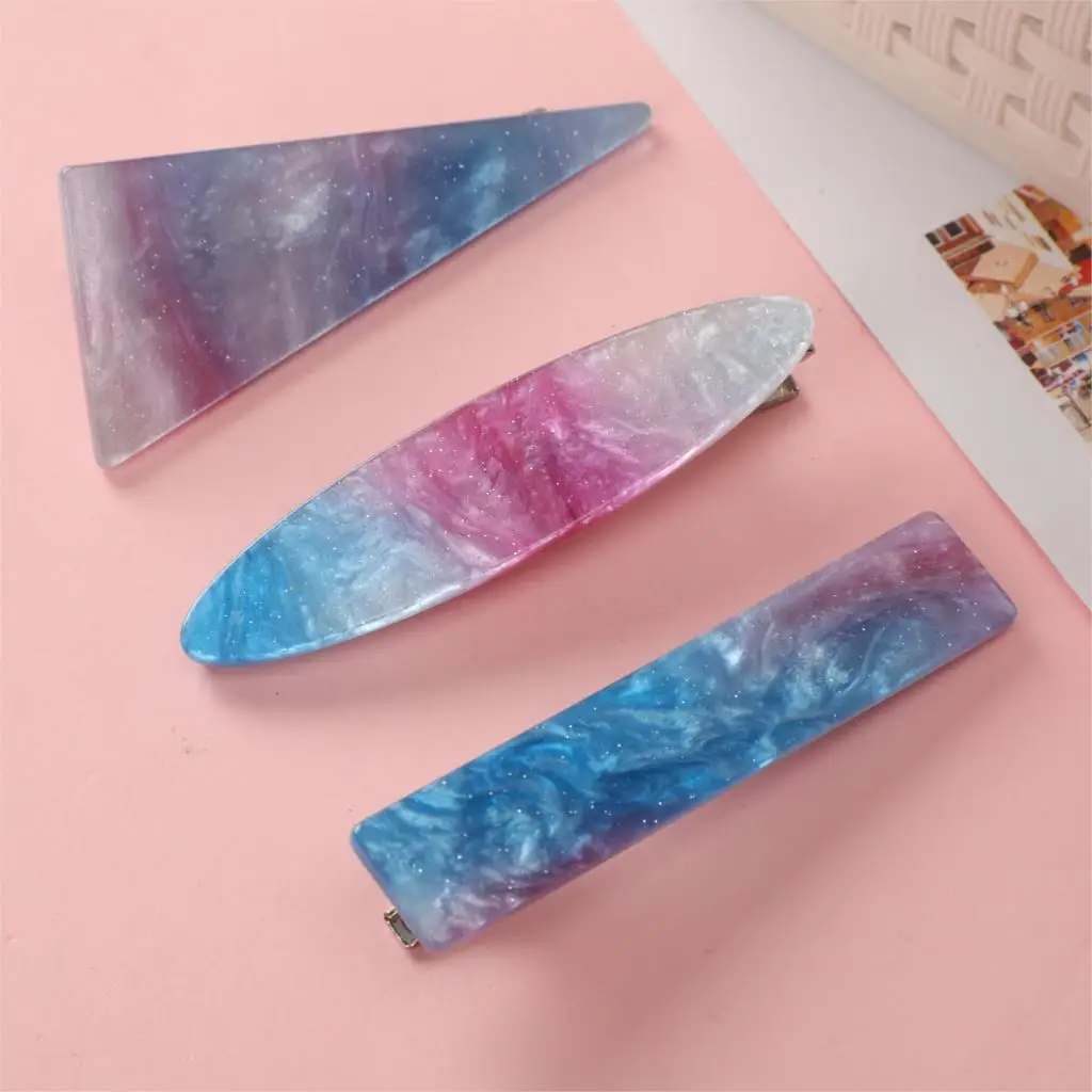 3PCS/Set New Sweet Fantasy Geometric Acetate Hairpins Cute Headband Hair Clip Barrettes Women Girls Fashion Hair Accessories
3PCS/Set New Sweet Fantasy Geometric Acetate Hairpins Cute Headband Hair Clip Barrettes Women Girls Fashion Hair Accessories