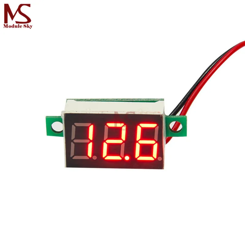 0.36 Inch Mini LED Digital Voltmeter Red 3-Digit Display Voltage Meter Adjustment Voltmeter DC 4.5~30V
0.36 Inch Mini LED Digital Voltmeter Red 3-Digit Display Voltage Meter Adjustment Voltmeter DC 4.5~30V