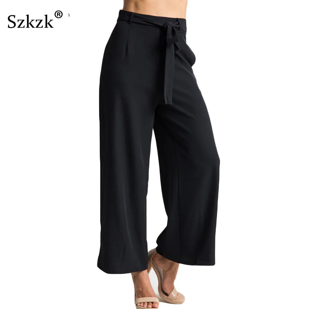 Szkzk 2018 Summer Fashion Trousers For Women High Wiast Harem Pants Lace Up Elastic Waist Causal Boho Loose Black Brown Pants
Szkzk 2018 Summer Fashion Trousers For Women High Wiast Harem Pants Lace Up Elastic Waist Causal Boho Loose Black Brown Pants