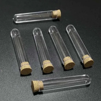 20pcs/lot 12x75mm Transparent Plastic Round Bottom Test Tubes with cork stopper for School/Laboratory Glassware
20pcs/lot 12x75mm Transparent Plastic Round Bottom Test Tubes with cork stopper for School/Laboratory Glassware