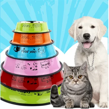 Fashion Dog Feeders Bowl Stainless Steel Simple Mouth Dog Bowl High Grade Antiskid Bowl for Small Dog Pet Supplies with 6 Color
Fashion Dog Feeders Bowl Stainless Steel Simple Mouth Dog Bowl High Grade Antiskid Bowl for Small Dog Pet Supplies with 6 Color