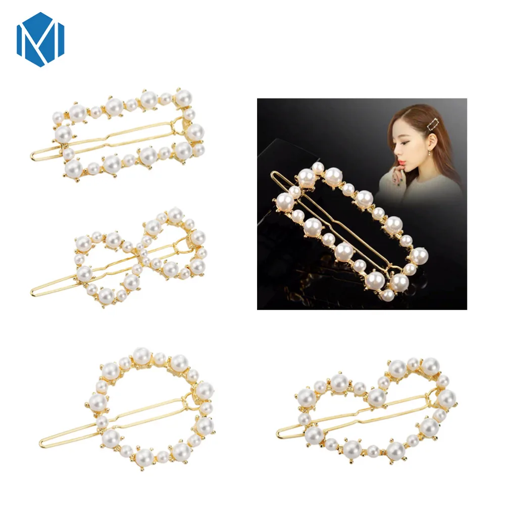 M MISM Pearls Hair Clips for Women Fashion Sweet Imitation Korean Style Hairpins Alloy BB Headmade Girls INS Hair Accessories
M MISM Pearls Hair Clips for Women Fashion Sweet Imitation Korean Style Hairpins Alloy BB Headmade Girls INS Hair Accessories
