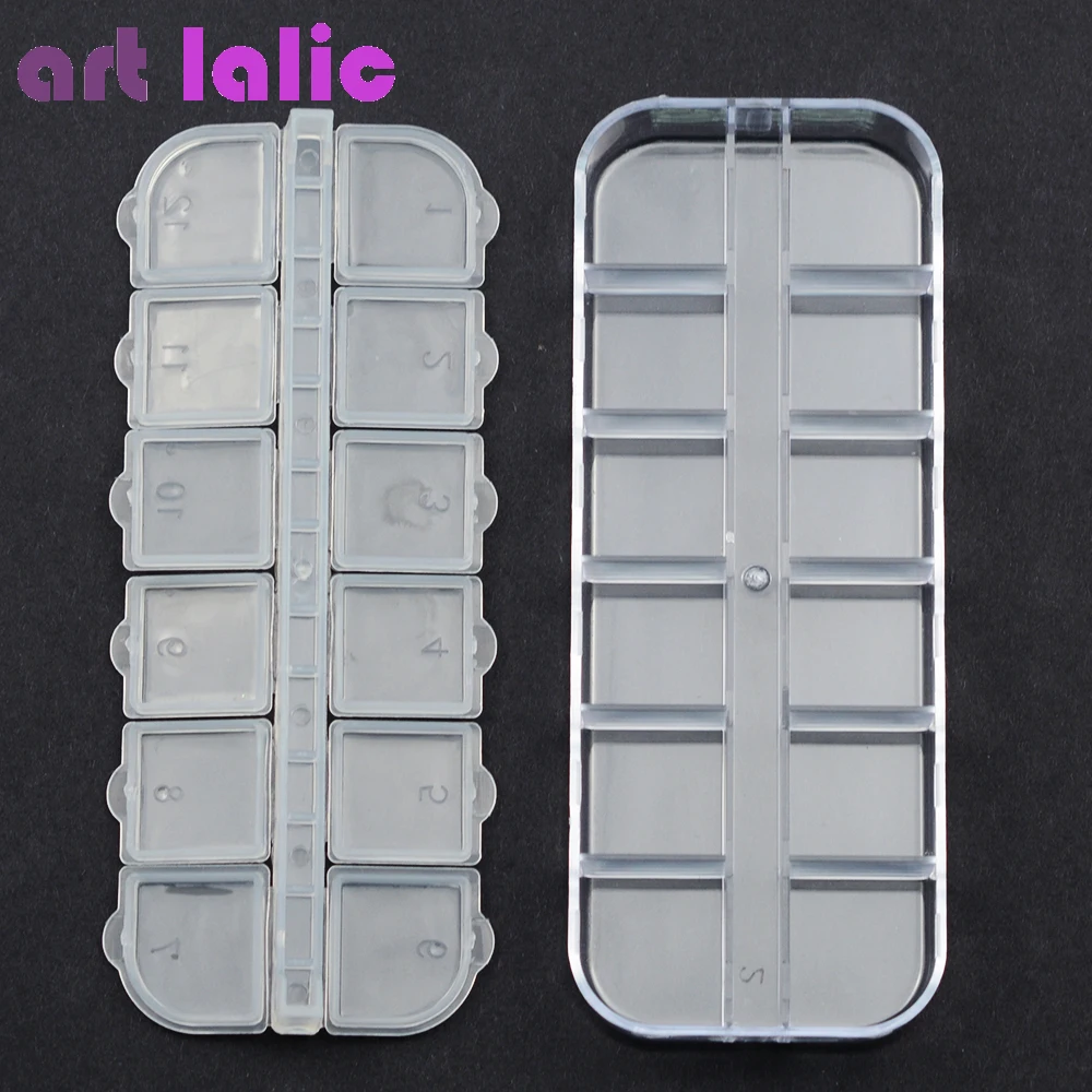 12 Grid Nail Art Transparent Empty Plastic Storage Case Rhinestones Dried Flower Earring Jewelry Box Container Manicure Tool
12 Grid Nail Art Transparent Empty Plastic Storage Case Rhinestones Dried Flower Earring Jewelry Box Container Manicure Tool
