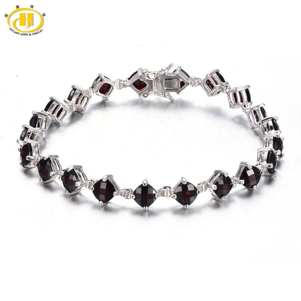 Hutang Natural Black Garnet Link Bracelet Solid 925 Sterling Silver for women Checkboard Cut Gemstone Fine Fashion Jewelry 7.25
Hutang Natural Black Garnet Link Bracelet Solid 925 Sterling Silver for women Checkboard Cut Gemstone Fine Fashion Jewelry 7.25