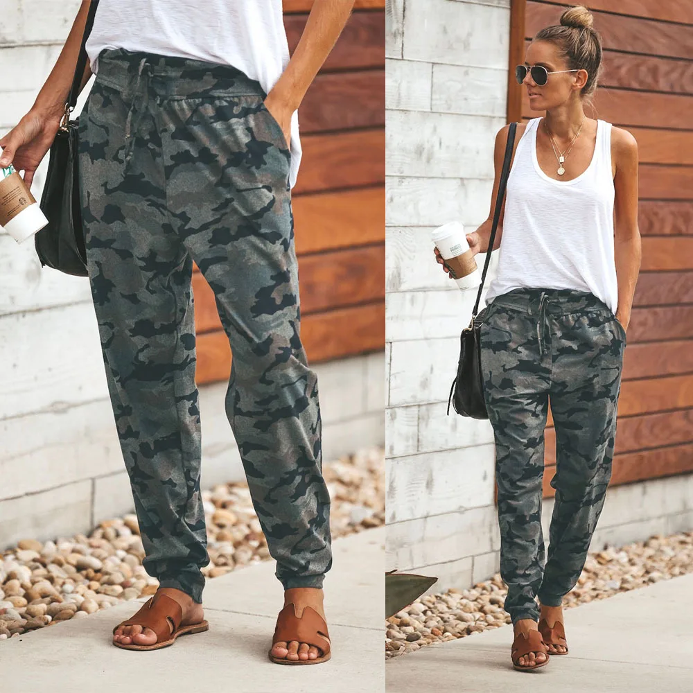 New Fashion Spring Camouflage Pants Women Casual Loose Drawstring Hip Hop Women Pants Summer Thin Mid-waist Print Trousers Women
New Fashion Spring Camouflage Pants Women Casual Loose Drawstring Hip Hop Women Pants Summer Thin Mid-waist Print Trousers Women