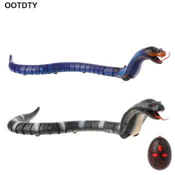 

Remote Control Snake Toy Cobra With Retractable Tongue Swinging Tail Doll