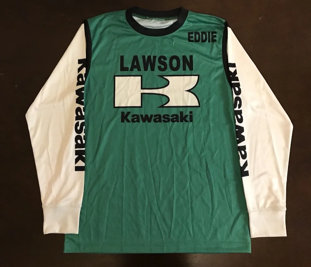 Hot motorcycle Jersey Rare Vintage 1980s Kawasaki Eddie Lawson Motorcycle Replica KZ1000R Jersey J
Hot motorcycle Jersey Rare Vintage 1980s Kawasaki Eddie Lawson Motorcycle Replica KZ1000R Jersey J