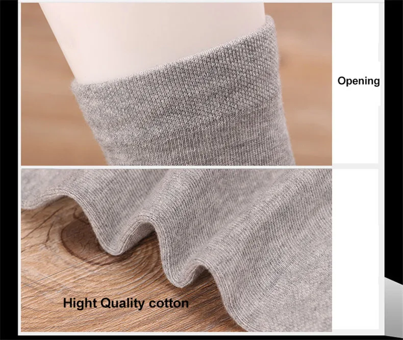 UYEEMU Cotton Socks Men Casual Classic Business Men's Socks Crew Plain Solid Men Socks Harajuku Calcetines Hombre 5 Pairs Lot-04