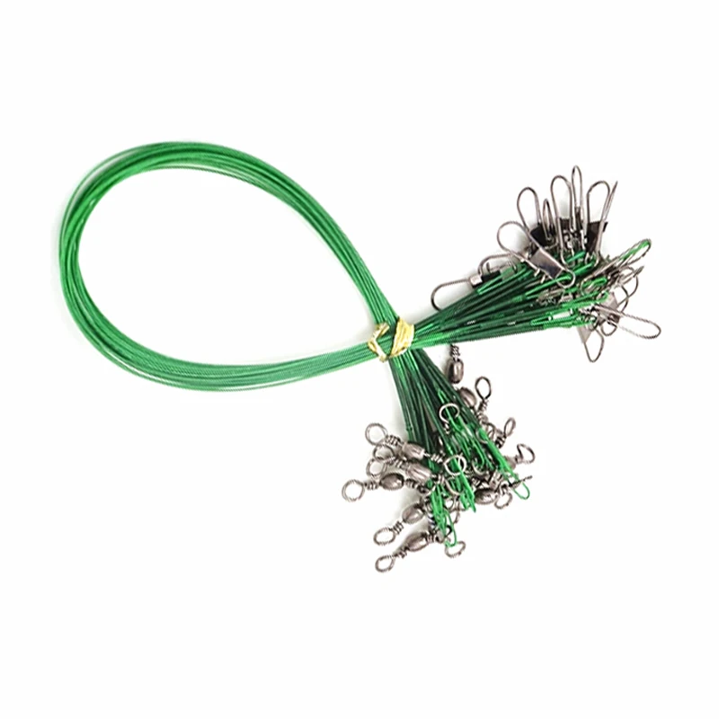20Pcs/Lot Stainless Steel Wire Fishing Lure Trace Wire Leader Swivel Tackle Spinner Anti-bite Steel Fishing Line Fishing Tackle
20Pcs/Lot Stainless Steel Wire Fishing Lure Trace Wire Leader Swivel Tackle Spinner Anti-bite Steel Fishing Line Fishing Tackle