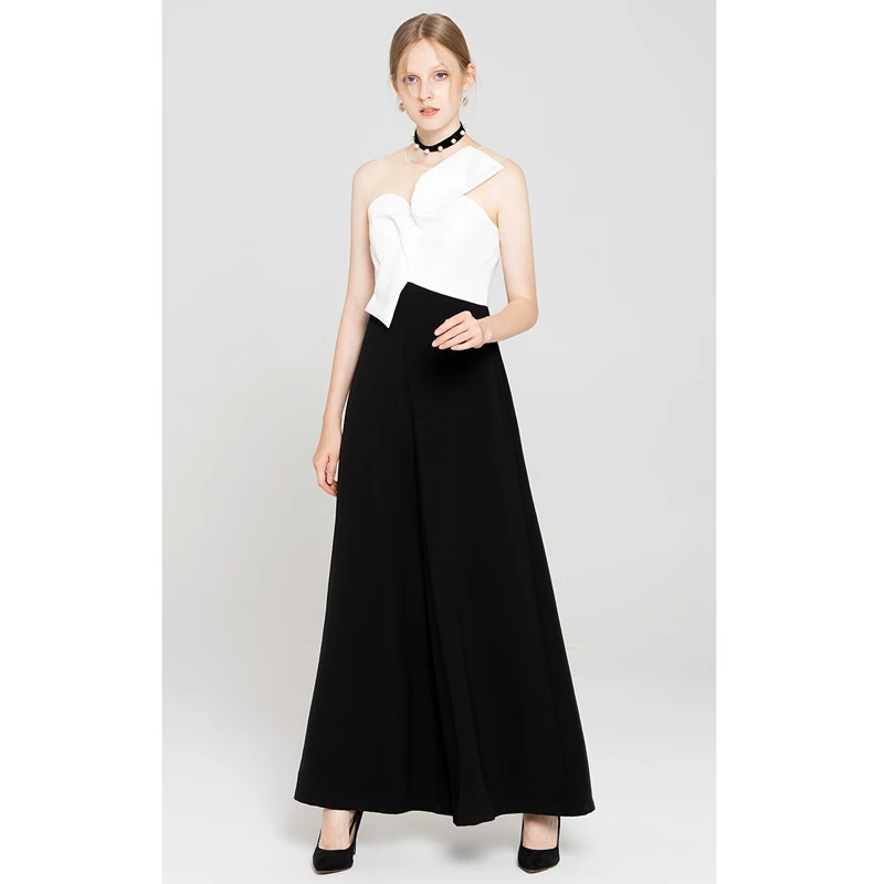 autumn high quality women fashion 2018 clothing patchwork twist bow sleeveless wide leg party pants overall sexy jumpsuit sale
autumn high quality women fashion 2018 clothing patchwork twist bow sleeveless wide leg party pants overall sexy jumpsuit sale