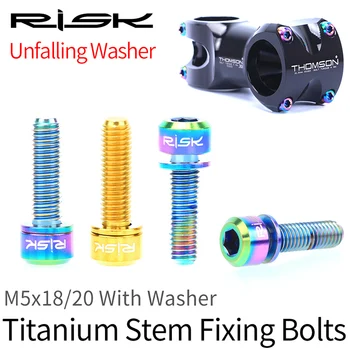 6pcs M5*18 M5*20 Stem Fixing Bolts With Washer Titanium Alloy Fixed Screw for Bike Stem Cycling Bolts with Gasket Gold Black
6pcs M5*18 M5*20 Stem Fixing Bolts With Washer Titanium Alloy Fixed Screw for Bike Stem Cycling Bolts with Gasket Gold Black