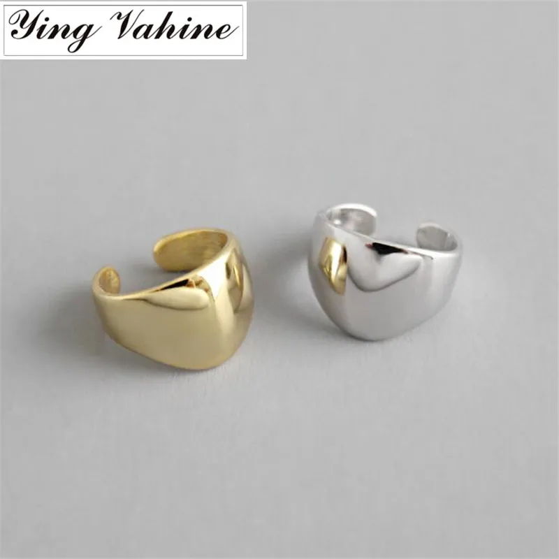 ying Vahine 1pcs No Piercing Silver Gold Earing Jewelry 100% 925 Sterling Silver Smooth Face Ear Cuff Clip On Earrings for Women
ying Vahine 1pcs No Piercing Silver Gold Earing Jewelry 100% 925 Sterling Silver Smooth Face Ear Cuff Clip On Earrings for Women