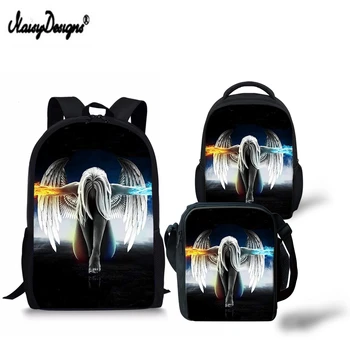 NOISYDESIGNS 3 Sets School Bags For Children 3D Angel Printing Backpack Kids Boys Girls Learning Essential Bagpack Organizer
NOISYDESIGNS 3 Sets School Bags For Children 3D Angel Printing Backpack Kids Boys Girls Learning Essential Bagpack Organizer