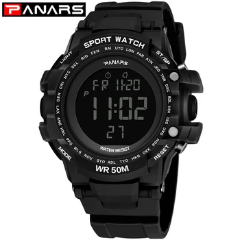 PANARS Big Wrist Watch Men Electronic Sports Digital Watch For Man Clock Alarm Shockproof Waterproof Backlight Stopwatch LED Hot
PANARS Big Wrist Watch Men Electronic Sports Digital Watch For Man Clock Alarm Shockproof Waterproof Backlight Stopwatch LED Hot