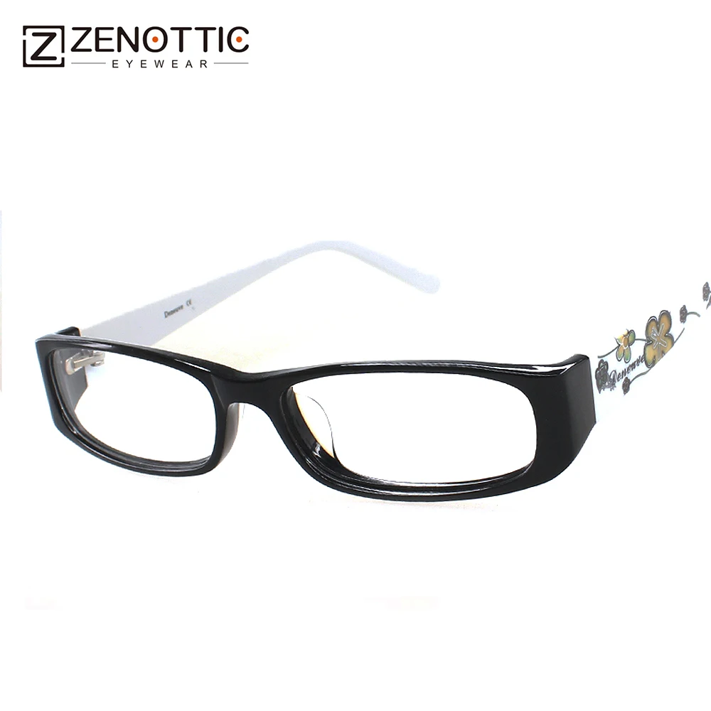 

2019 ZENOTTIC New Design Lady Fashion Style Acetate Full Rim Optical Frame Eyeglasses Prescription Lense Can Be Customized DN202