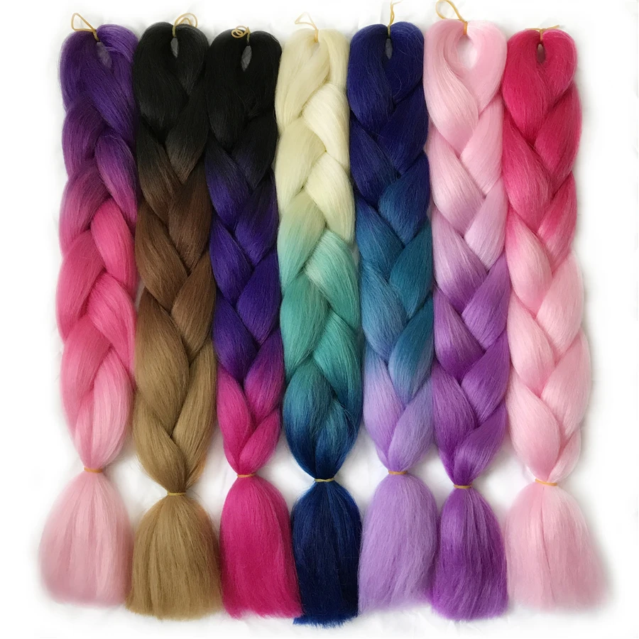 Braiding Hair 1 piece 24'' Synthetic Jumbo Braids by VERVES 