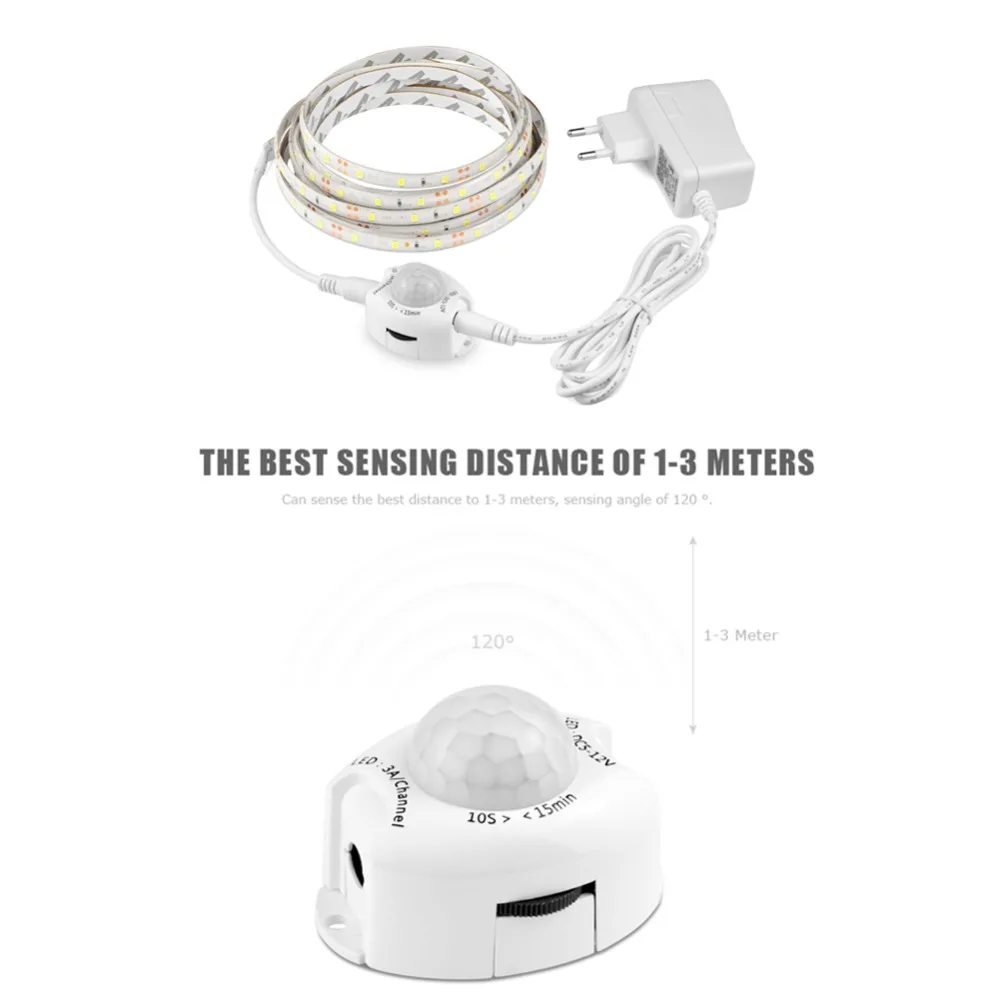 Dikale 110V-220V Power Supply Cabinet Light Night Sensor 1M 2M 3M 4M 5M Motion Sensor LED Strip Bedroom Closet Stairs Wardrobe
Dikale 110V-220V Power Supply Cabinet Light Night Sensor 1M 2M 3M 4M 5M Motion Sensor LED Strip Bedroom Closet Stairs Wardrobe