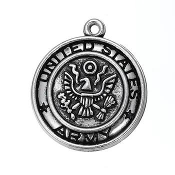 5pcs Charms United States Army Badge 20x23mm Antique Silver Color Pendant United States Army Badge Charms For Jewelry Making
5pcs Charms United States Army Badge 20x23mm Antique Silver Color Pendant United States Army Badge Charms For Jewelry Making