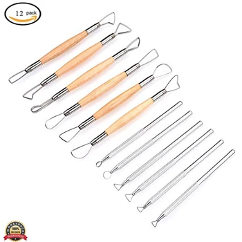 Ceramic Pottery and Clay Ribbon Sculpting Tool Kit Sludge Pottery Clay Scraper Clay Sculpting Modelling Tools Polymer Clay Tool
Ceramic Pottery and Clay Ribbon Sculpting Tool Kit Sludge Pottery Clay Scraper Clay Sculpting Modelling Tools Polymer Clay Tool