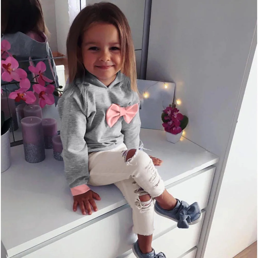 Baby Toddler Clothes Kids Long Sleeve Hoodie Tie Bow Tops+Pants Outfits Toddler Girl Clothes Sets Roupas Infantis Menina
Baby Toddler Clothes Kids Long Sleeve Hoodie Tie Bow Tops+Pants Outfits Toddler Girl Clothes Sets Roupas Infantis Menina