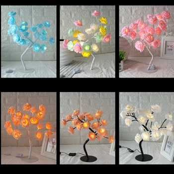 Rose Shaped Table Lamp Flower Rose Tree Decorative Light for Living Room Bedroom JDH99
Rose Shaped Table Lamp Flower Rose Tree Decorative Light for Living Room Bedroom JDH99