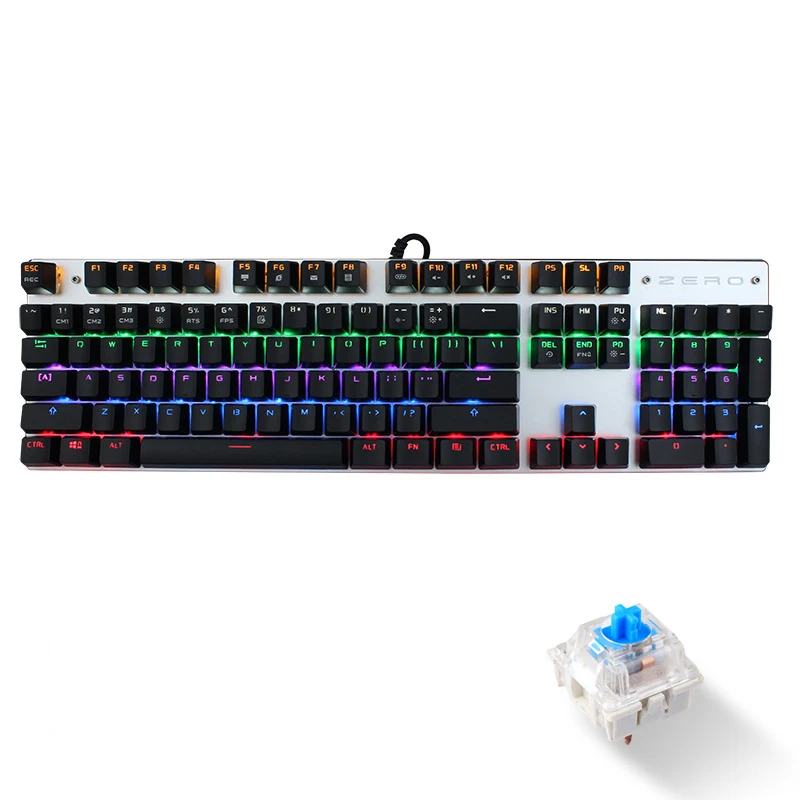 Original Metoo Metal 87 104 Keys Blue Switch Gaming Wired Mechanical Keyboard LED Backlit Anti-Ghosting for Desktop Laptop
Original Metoo Metal 87 104 Keys Blue Switch Gaming Wired Mechanical Keyboard LED Backlit Anti-Ghosting for Desktop Laptop