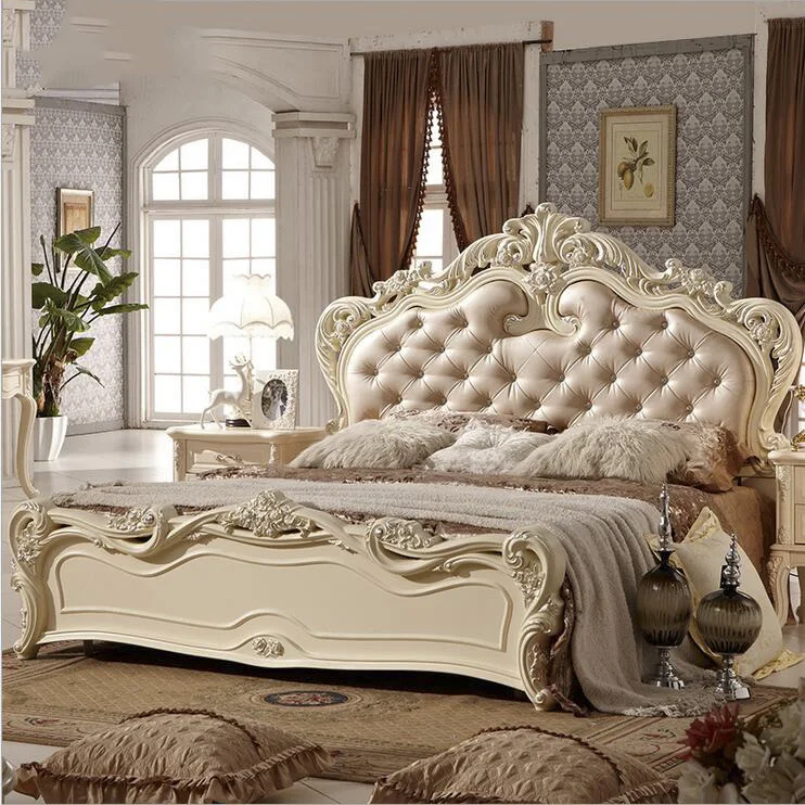 modern european solid wood bed Fashion Carved leather french bedroom furniture pfy10145
modern european solid wood bed Fashion Carved leather french bedroom furniture pfy10145