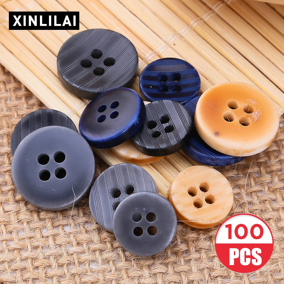 100pcs Round Resin Button Concave Surface Wooden Buttons Four Holes Fine Side Butoons 11.5/12.5/15mm Children's Shirt Accessorie
100pcs Round Resin Button Concave Surface Wooden Buttons Four Holes Fine Side Butoons 11.5/12.5/15mm Children's Shirt Accessorie
