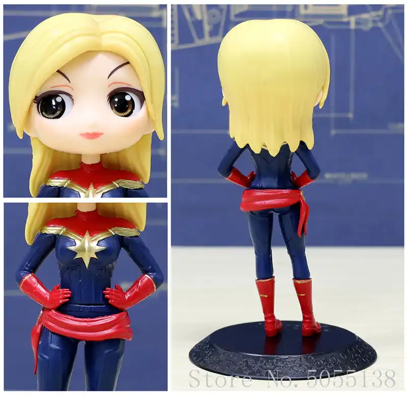 15cm black widow captain marvel avengers action figure toys doll