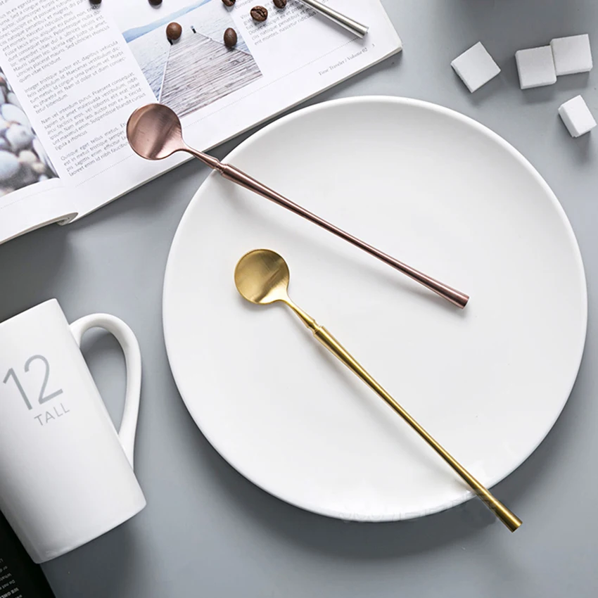 Stainless Steel Long Handle Spoon Coffee Honey Stirring Scoop Household Tableware Dessert Ice Cream Cake Spoons Multi-function
Stainless Steel Long Handle Spoon Coffee Honey Stirring Scoop Household Tableware Dessert Ice Cream Cake Spoons Multi-function