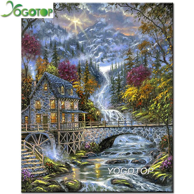 YOGOTOP 5D DIY Diamond Painting "waterfall house" Square/Round Embroidery Full display Cross Stitch Rhinestone home decor YY179
YOGOTOP 5D DIY Diamond Painting "waterfall house" Square/Round Embroidery Full display Cross Stitch Rhinestone home decor YY179