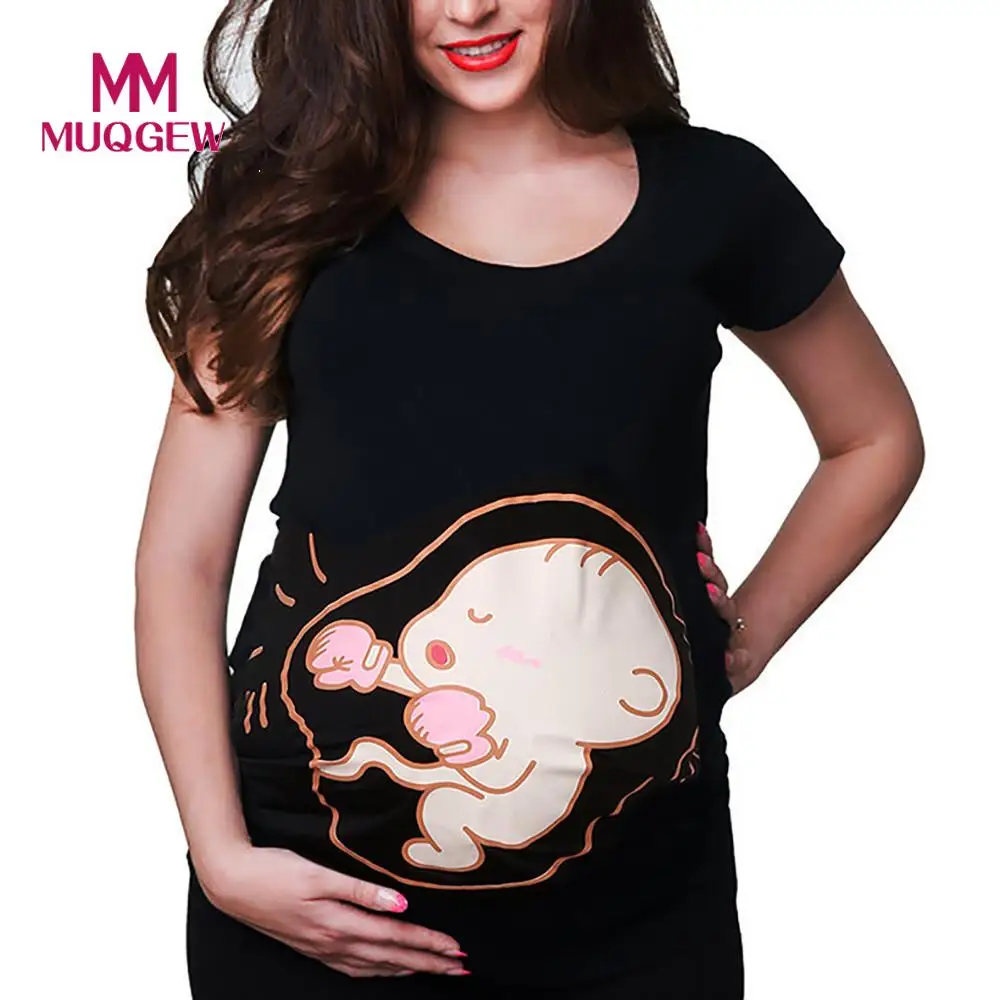 MaternityPregnant Clothing tee Women's Short Sleeve Blouse for pregnant women Maternity Tops Print T-Shirt
MaternityPregnant Clothing tee Women's Short Sleeve Blouse for pregnant women Maternity Tops Print T-Shirt