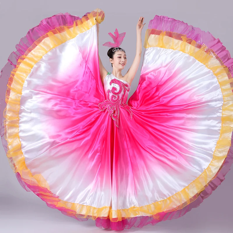 New Opening Dance Dress Spanish Big Swing Dress Female Embroidery Transition Color Stage Performance Nation Dance Costume H574
New Opening Dance Dress Spanish Big Swing Dress Female Embroidery Transition Color Stage Performance Nation Dance Costume H574