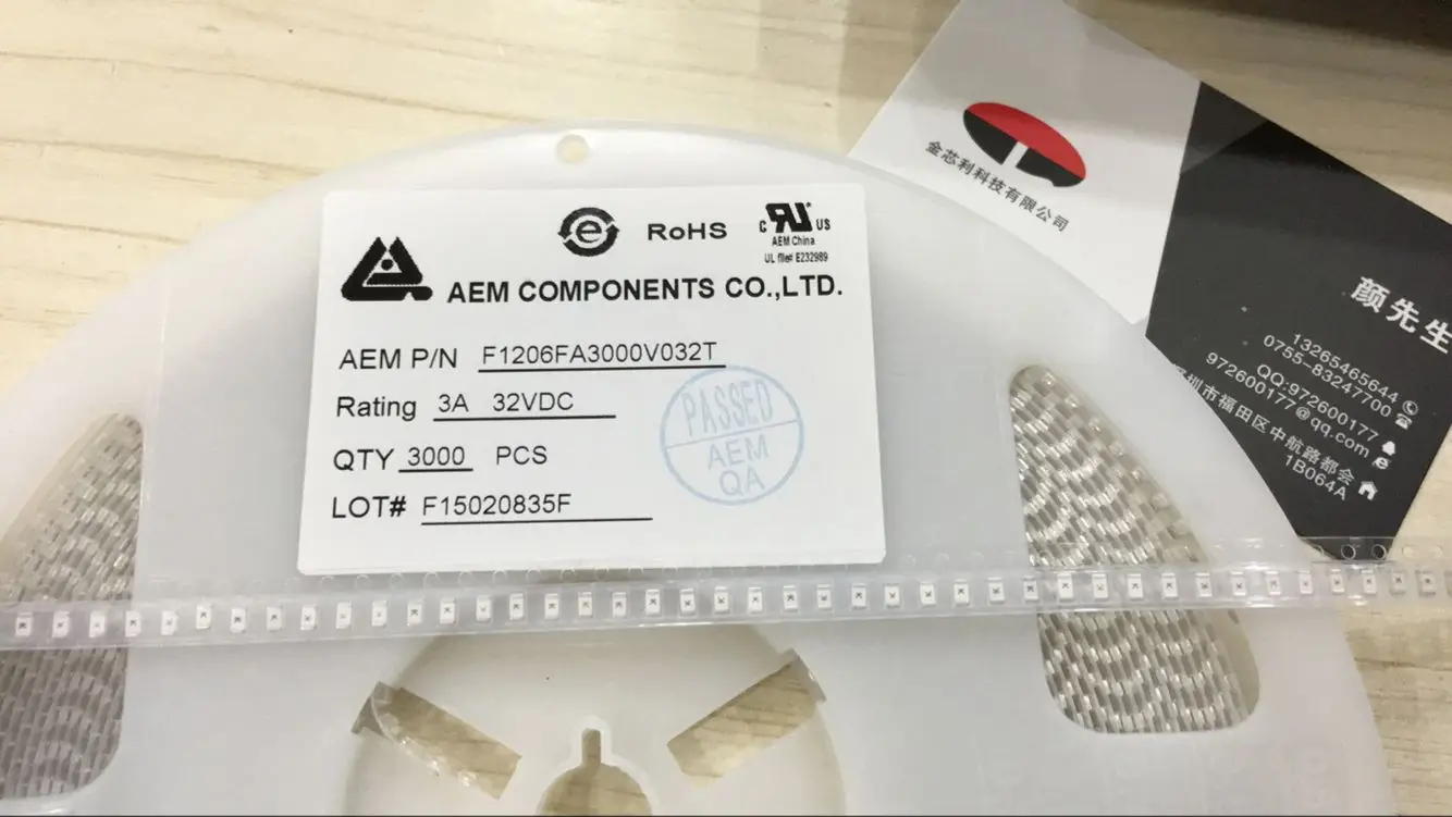 SMD предохранитель F1206FA0500V032T оригинальный быстрый разрыв 1206 500mA 32В Шелковый экран C
SMD предохранитель F1206FA0500V032T оригинальный быстрый разрыв 1206 500mA 32В Шелковый экран C