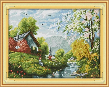 Beautiful river and sky Counted Cross Stitch 11CT Printed 14CT Set DIY Chinese Cotton Cross-stitch Kit Embroidery Needlework
Beautiful river and sky Counted Cross Stitch 11CT Printed 14CT Set DIY Chinese Cotton Cross-stitch Kit Embroidery Needlework