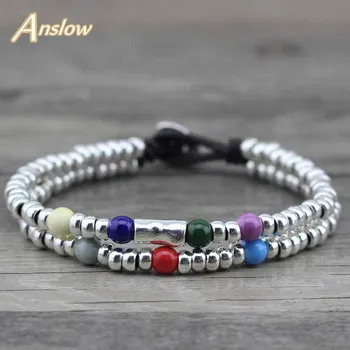 Anslow 2017 New Arrivals Items Beads With Beads Kids Children Leather Bracelets For Women Men Girls LOW0387LB
Anslow 2017 New Arrivals Items Beads With Beads Kids Children Leather Bracelets For Women Men Girls LOW0387LB